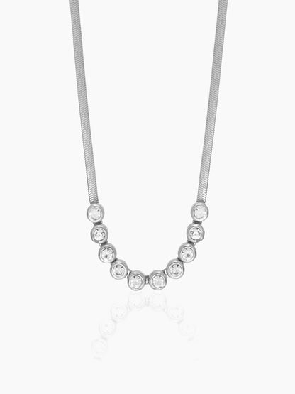 Senorita Diamond Silver Necklace