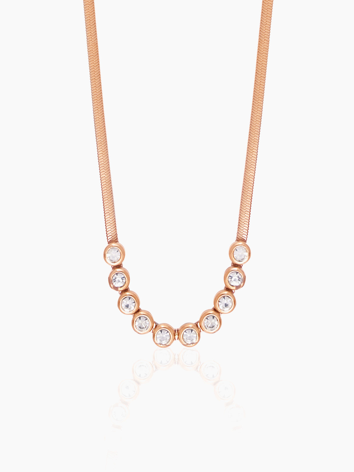 Senorita Diamond Rosegold Plated Necklace