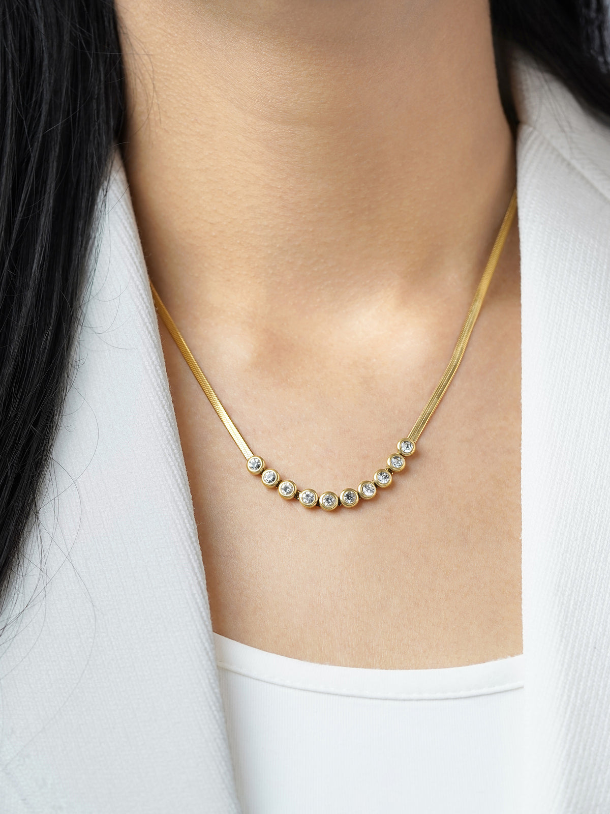 Senorita Diamond 18K Gold Plated Necklace