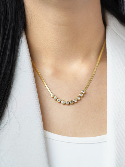 Senorita Diamond 18K Gold Plated Necklace