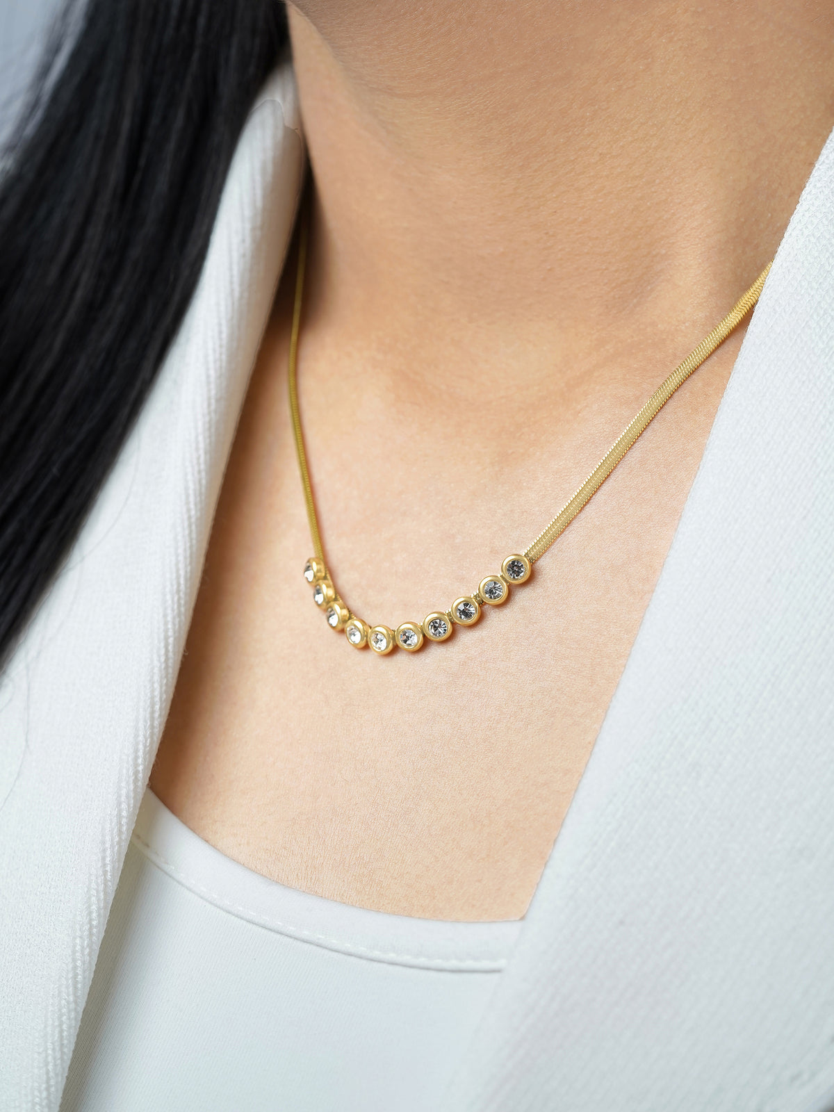 Senorita Diamond 18K Gold Plated Necklace