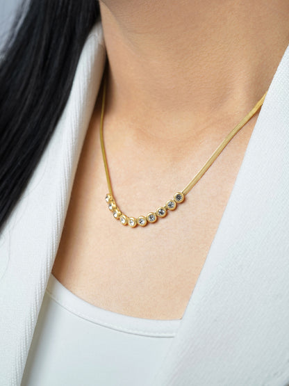 Senorita Diamond 18K Gold Plated Necklace