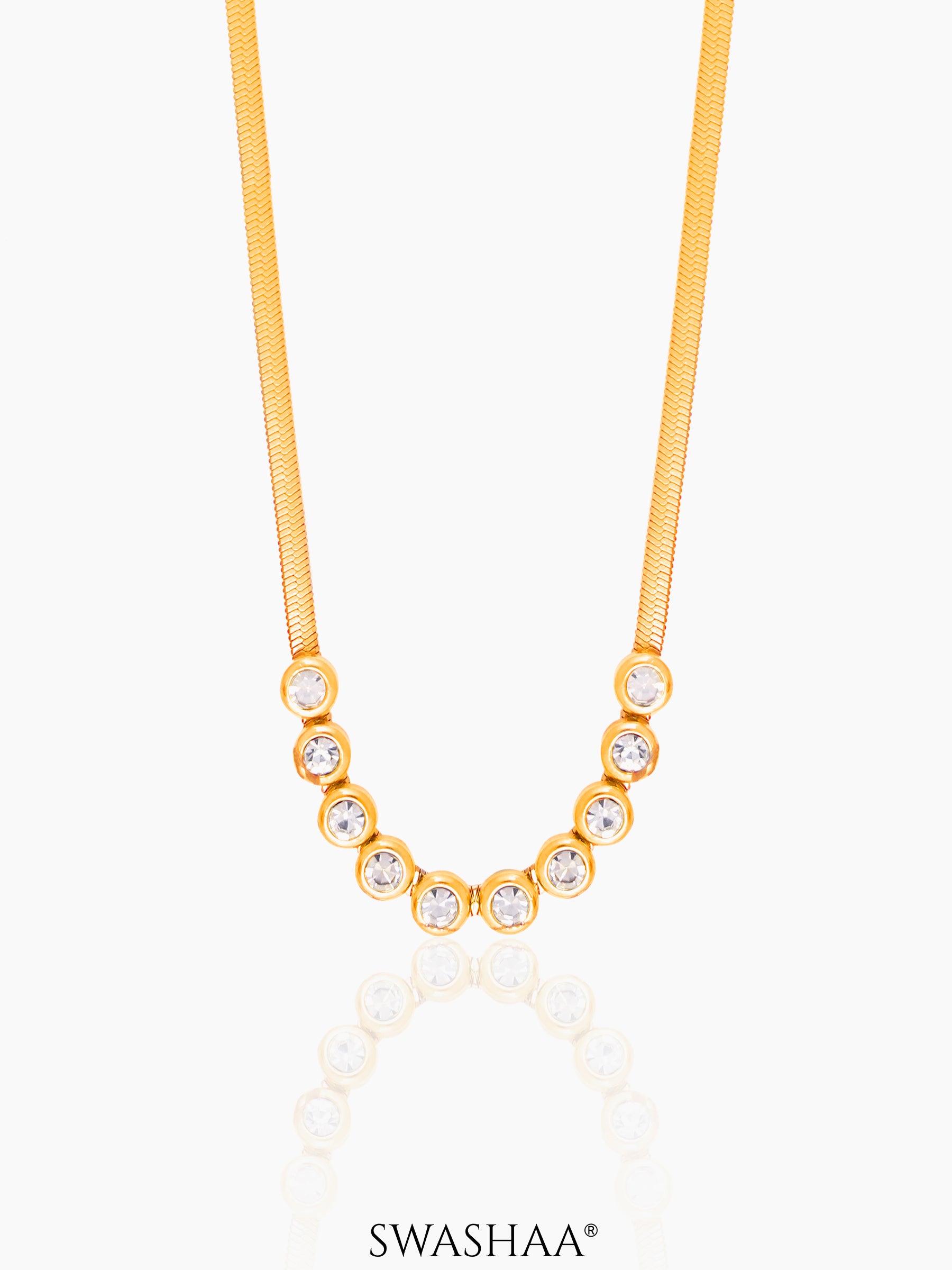 Senorita Diamond 18K Gold Plated Necklace