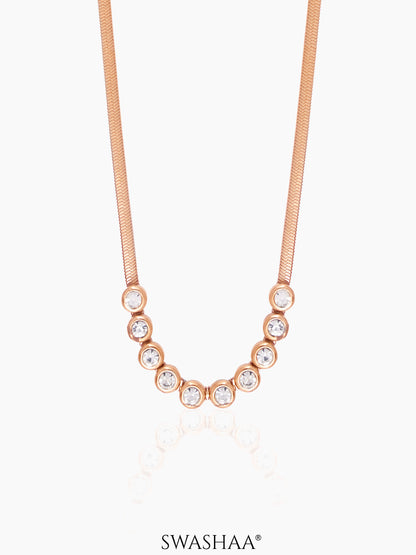 Senorita Diamond Rosegold Plated Necklace