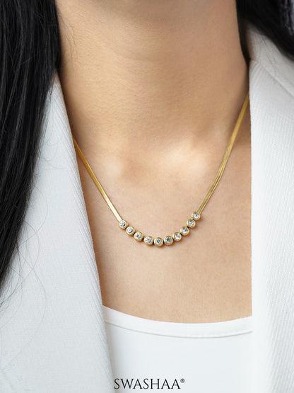 Senorita Diamond 18K Gold Plated Necklace