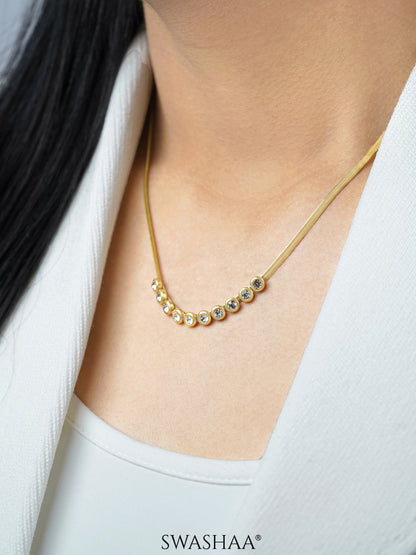 Senorita Diamond 18K Gold Plated Necklace