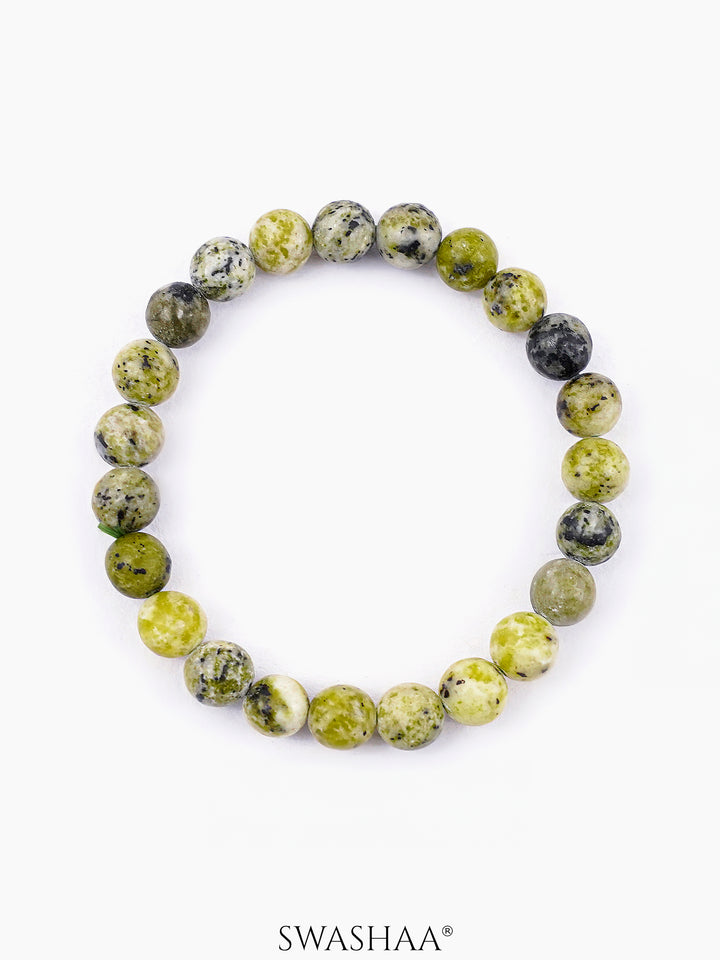 Serpentine Men's Beaded Bracelet
