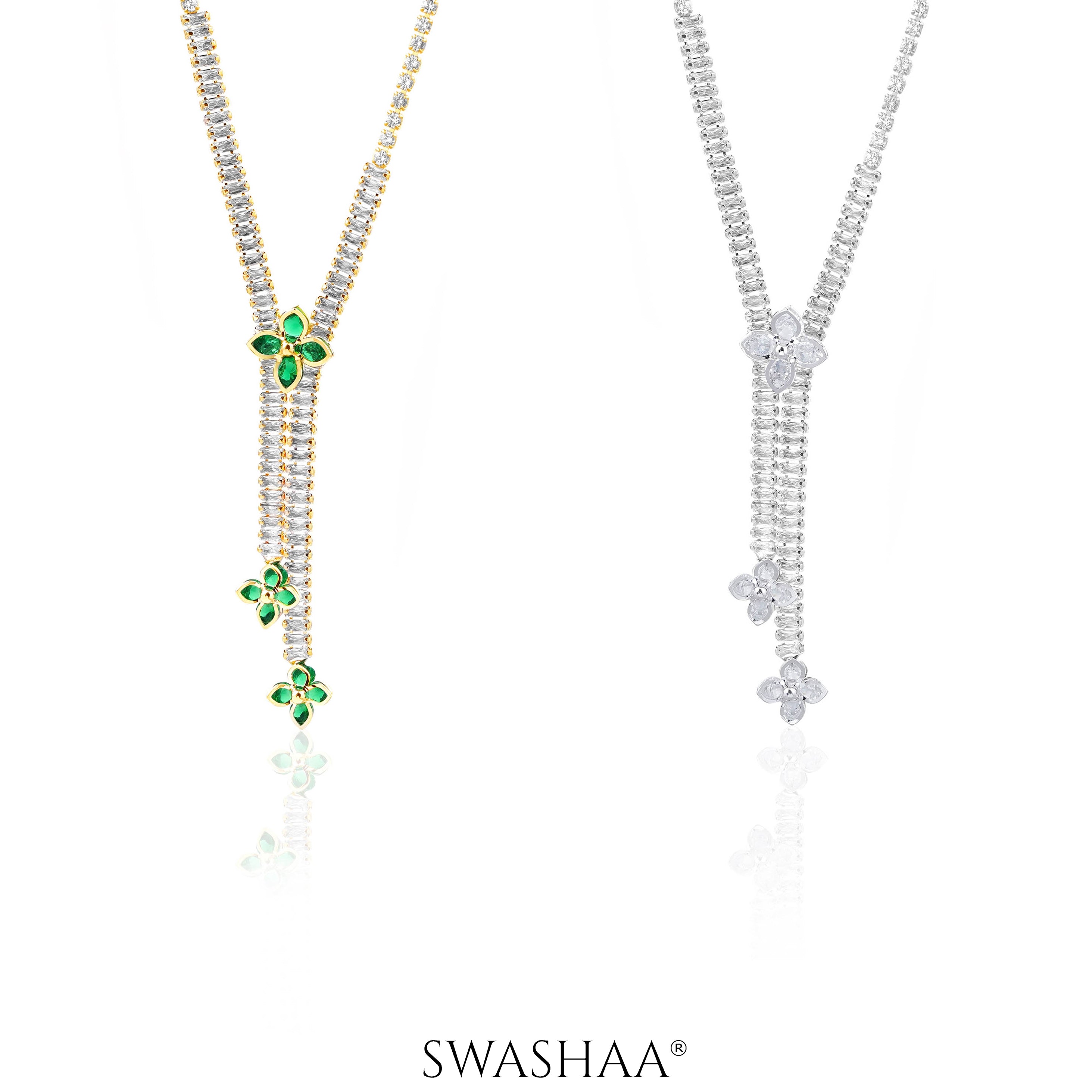 Shanon Clover Charmed Y-shaped Necklace