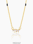 Shanvika Solitaire Diamond 18K Gold Plated Mangalsutra