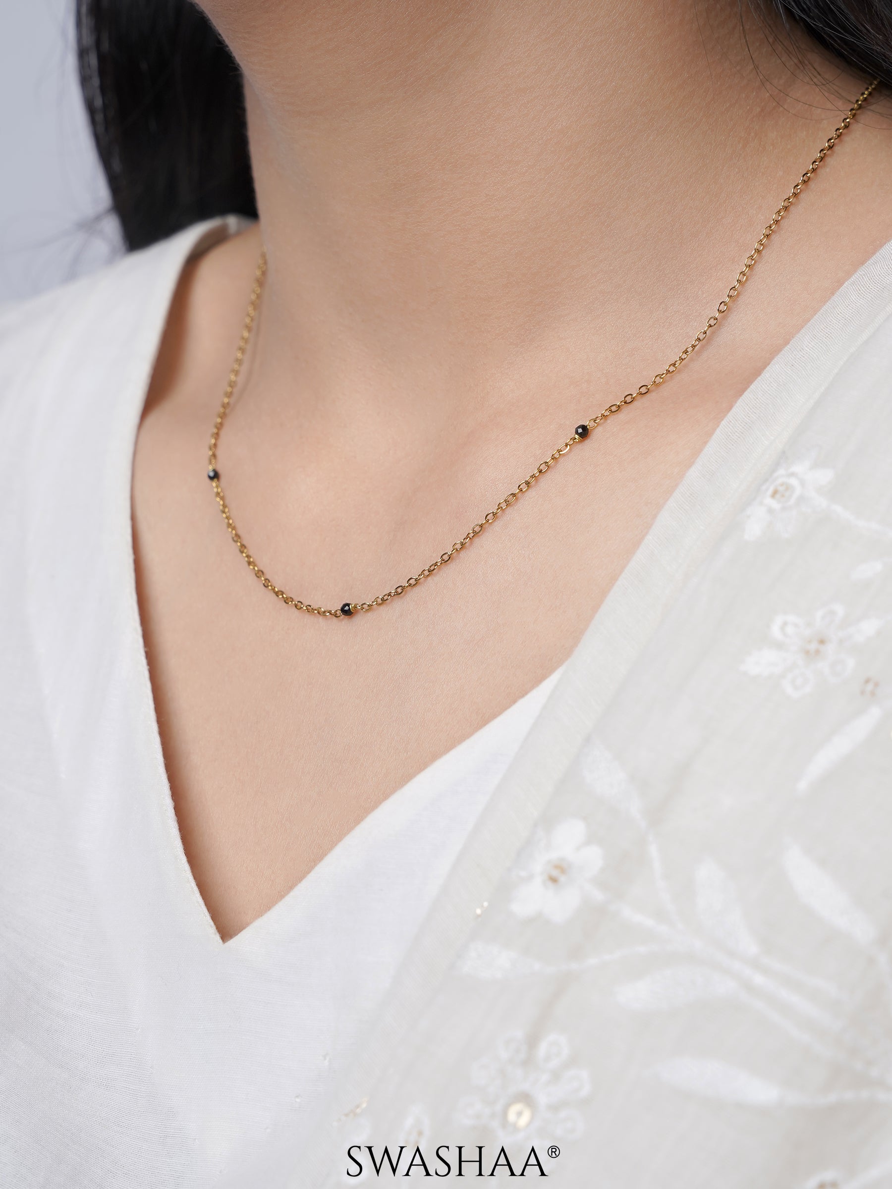 Sharvari Plain 18K Gold Plated Mangalsutra