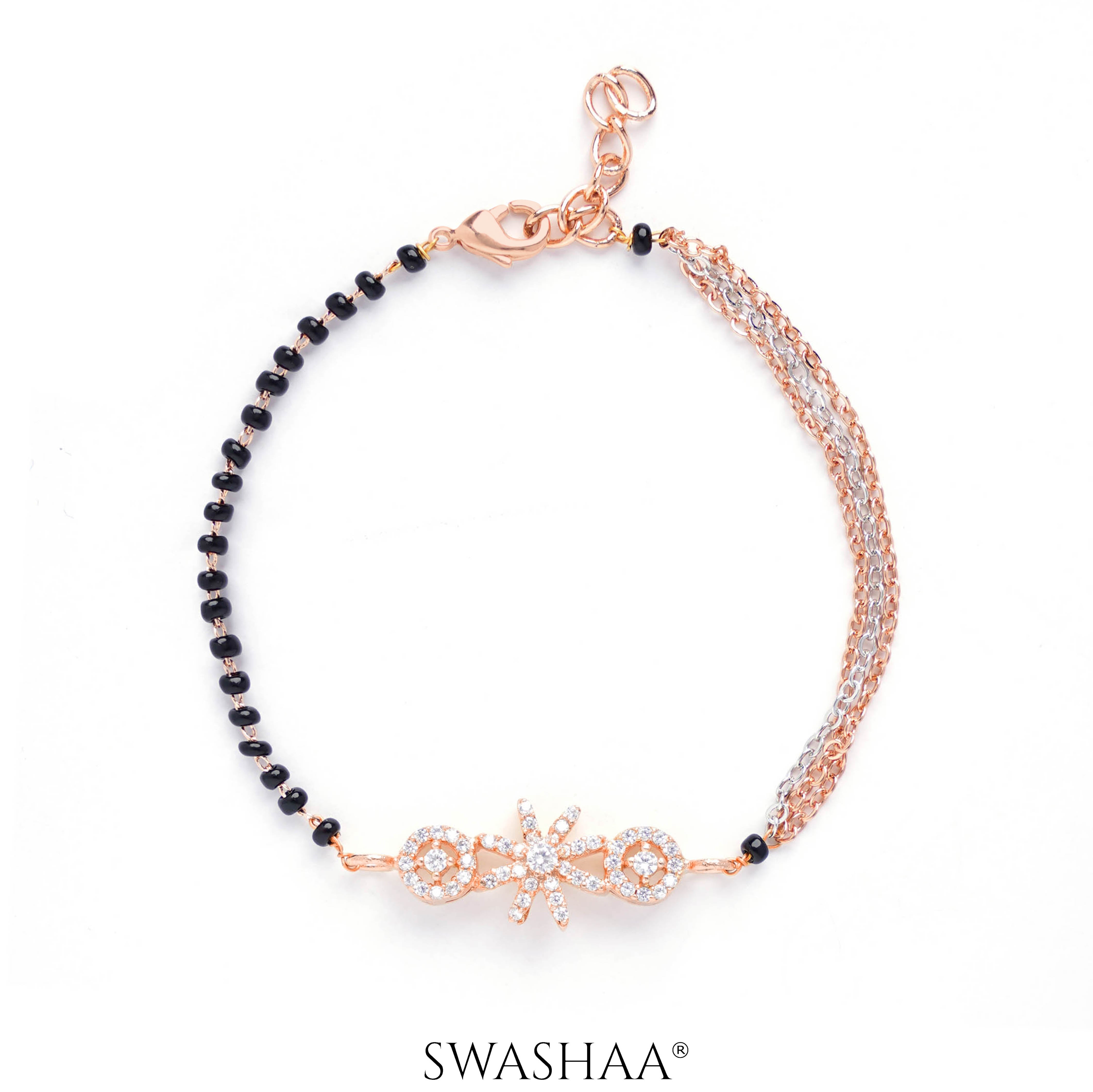 Shaya Rosegold Plated Mangalsutra Bracelet