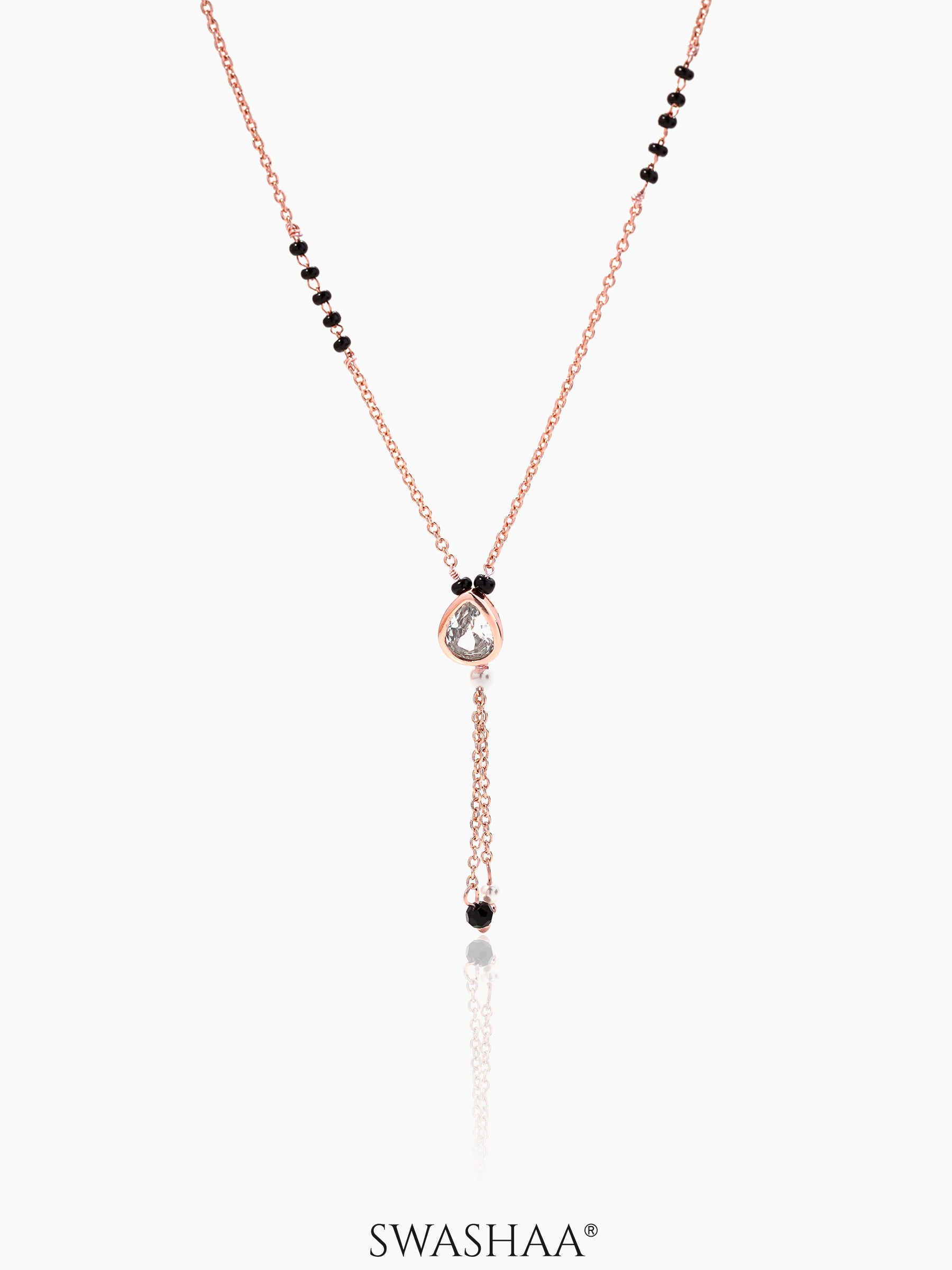 Shyla Rosegold Plated Mangalsutra