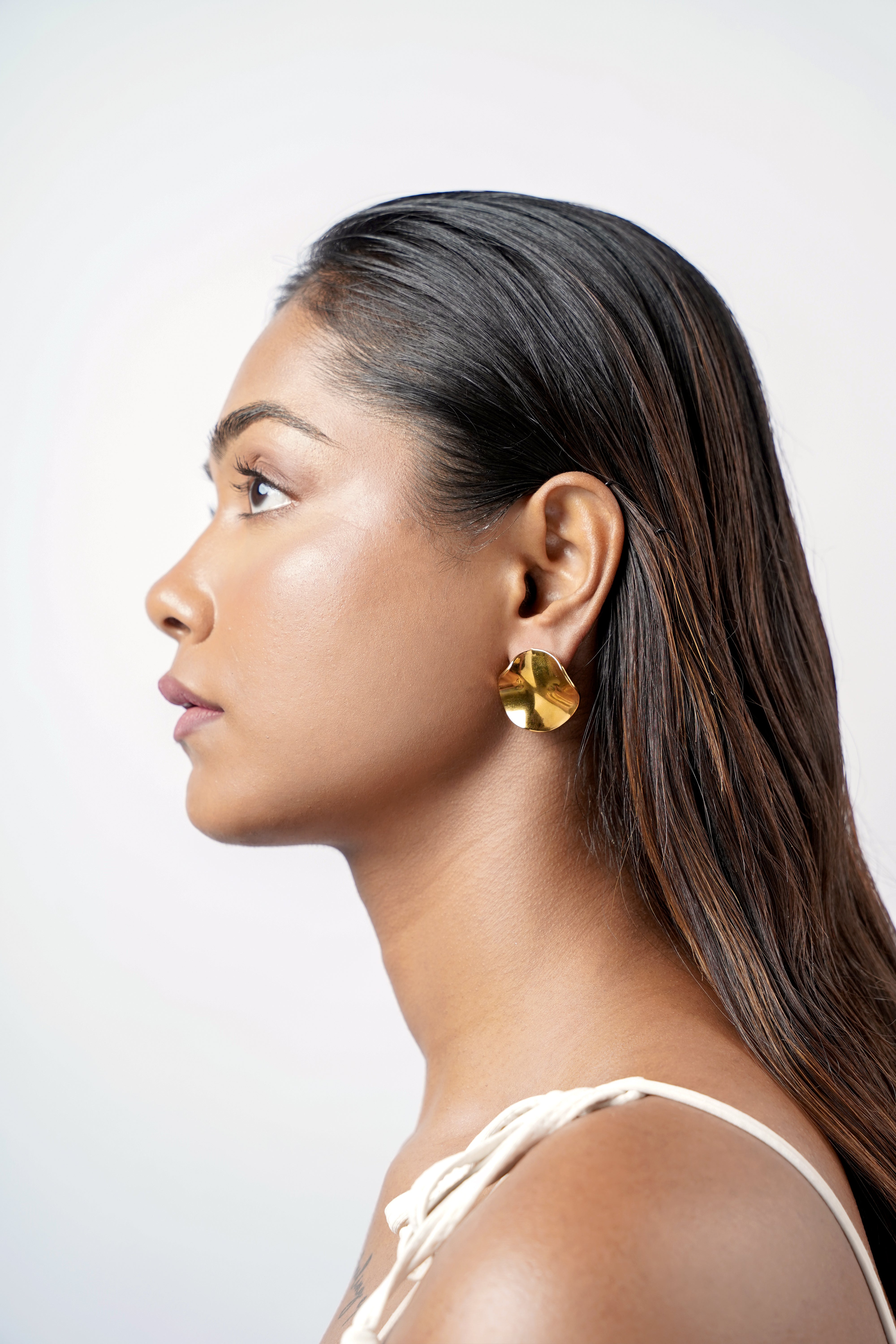 Sienna 18K Gold Plated Stud Earrings