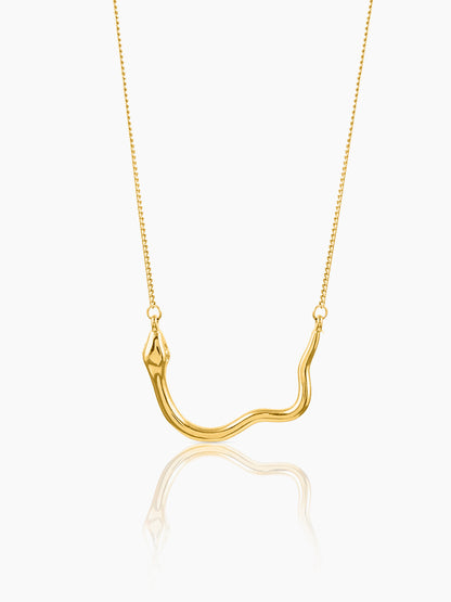 Sienna Snake 18K Gold Plated Necklace