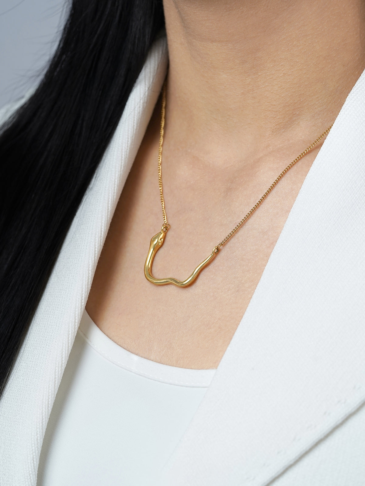 Sienna Snake 18K Gold Plated Necklace