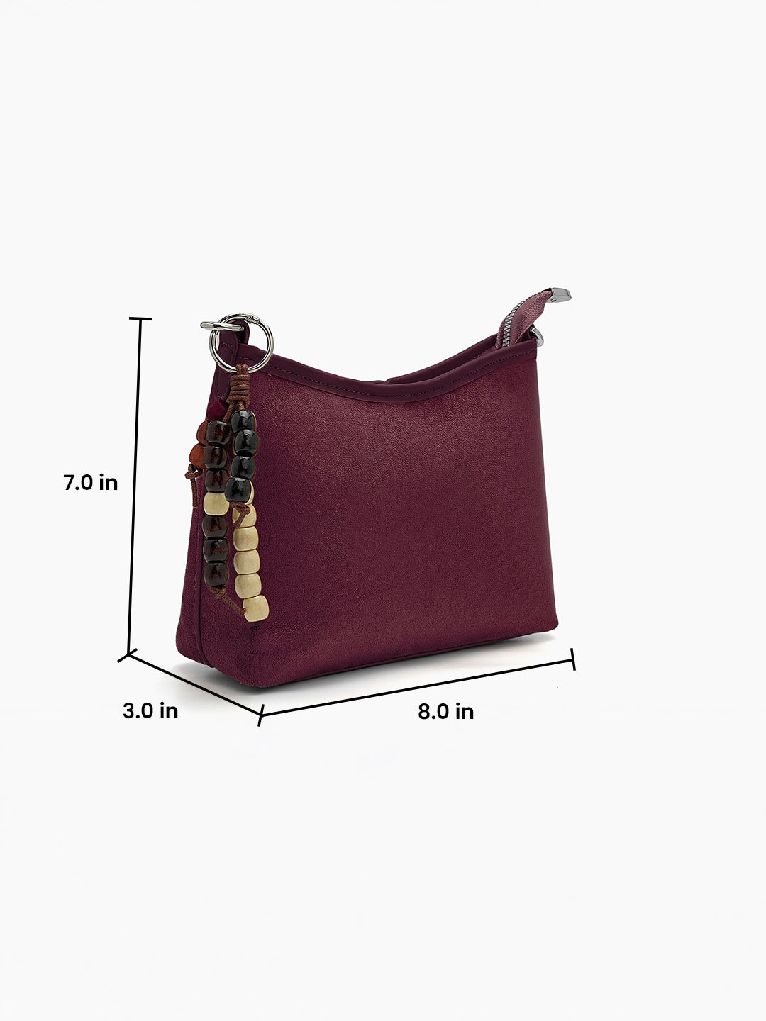 Sienna Wine Red Sling Bag - Swashaa