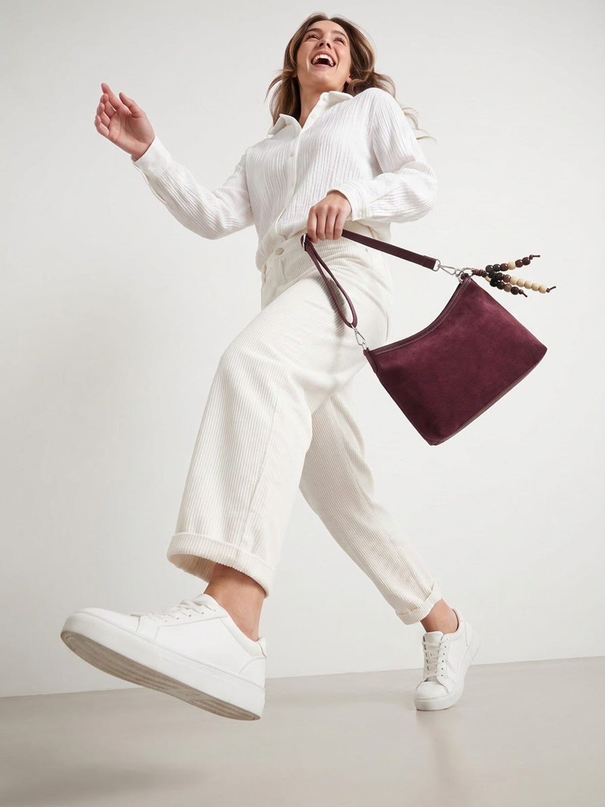 Sienna Wine Red Sling Bag - Swashaa