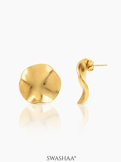 Sienna 18K Gold Plated Stud Earrings