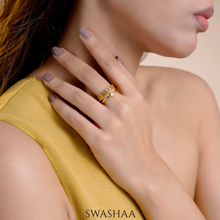 Silas 18K Gold Plated Ring