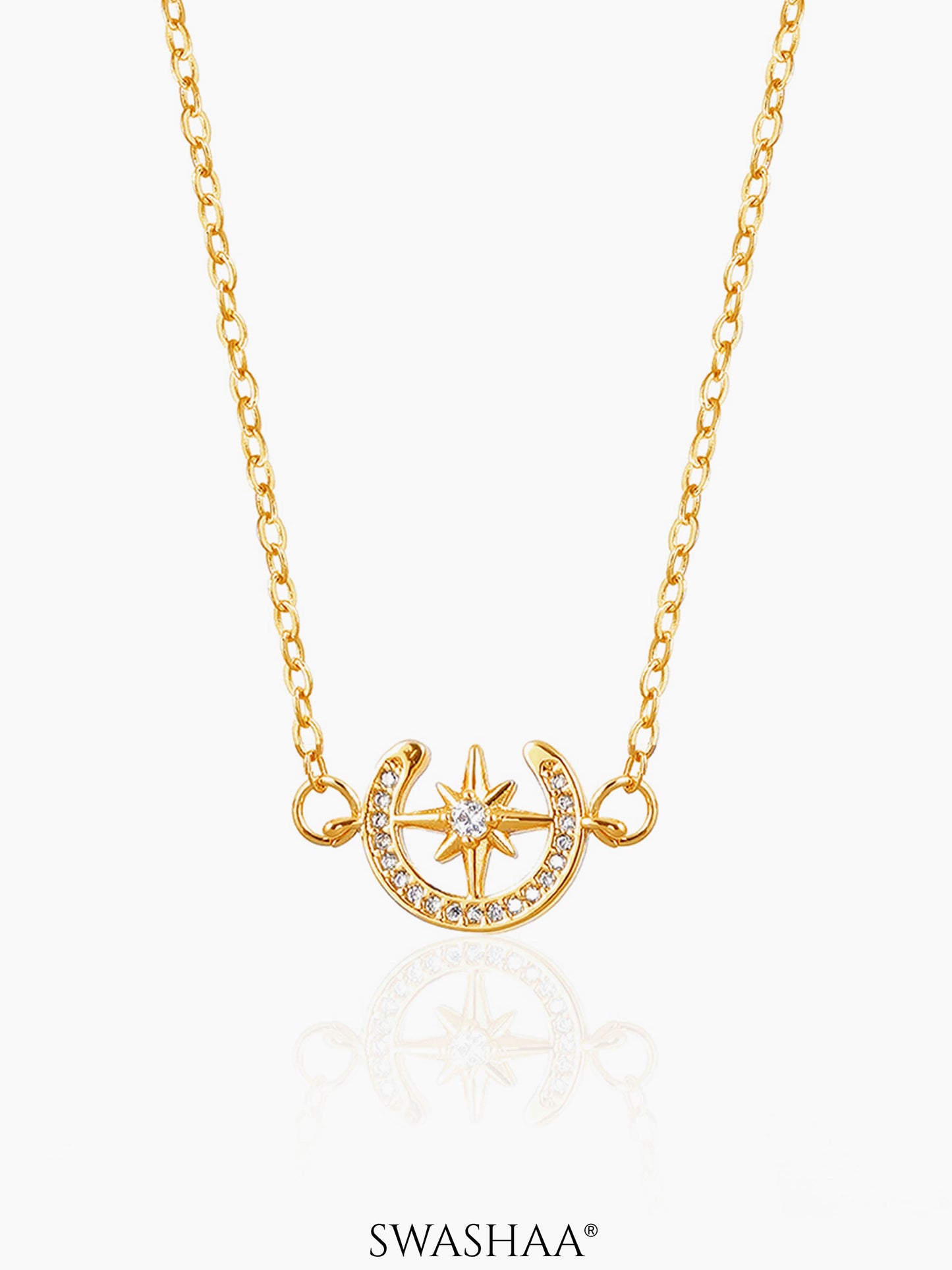 Simini Delicate Celestial 18K Gold Plated Necklace