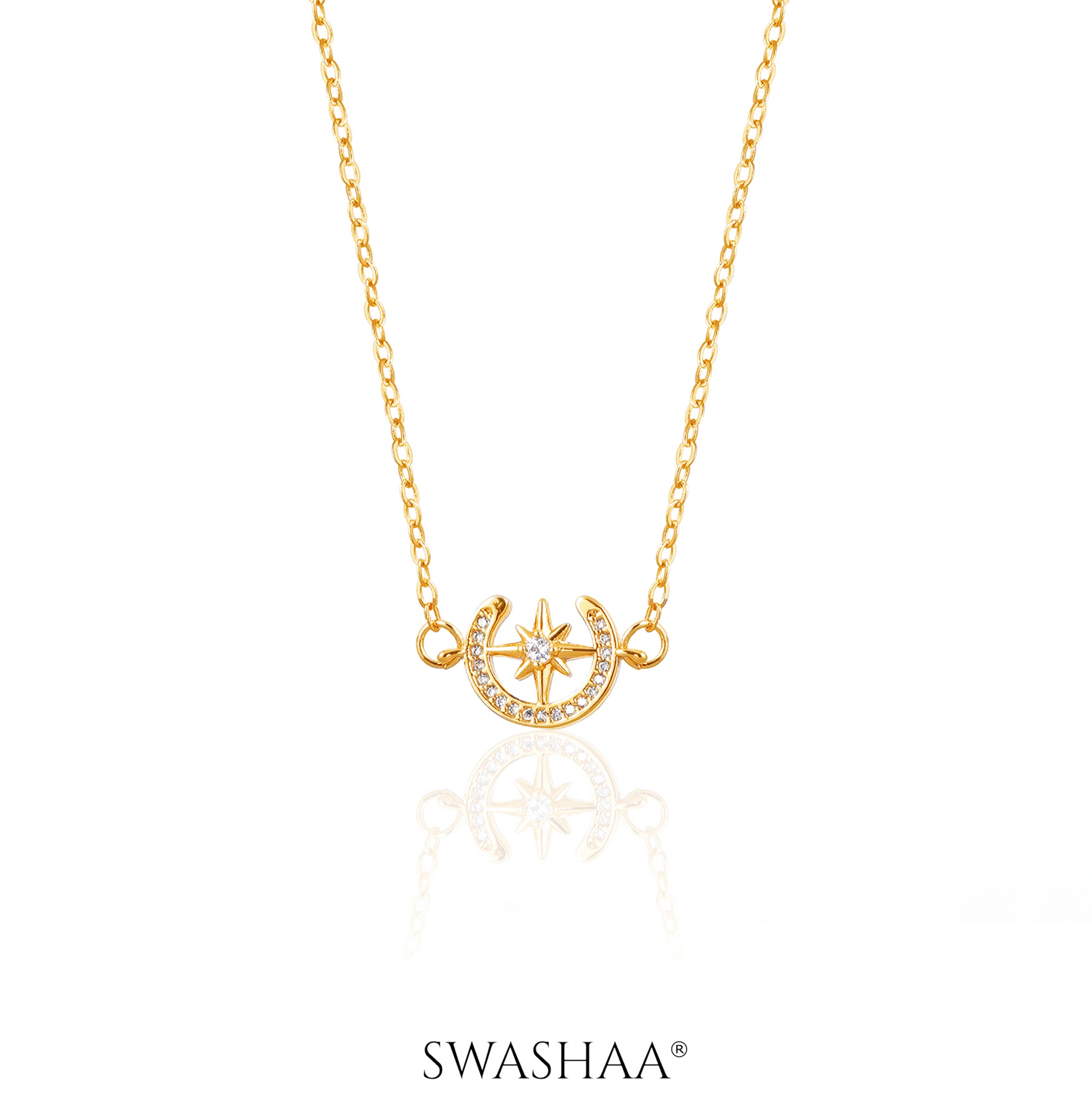 Simini Delicate Celestial 18K Gold Plated Necklace