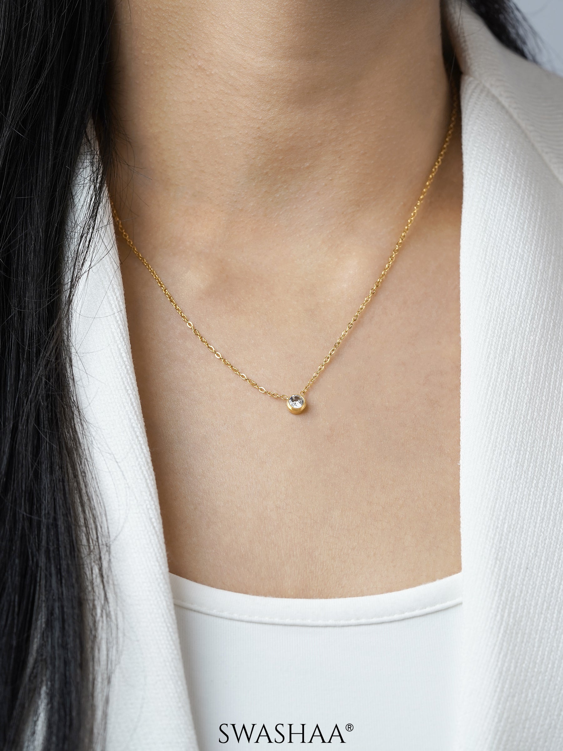 Sitara Solitaire Necklace