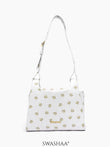 Snow Petals Leather Shoulder Bag