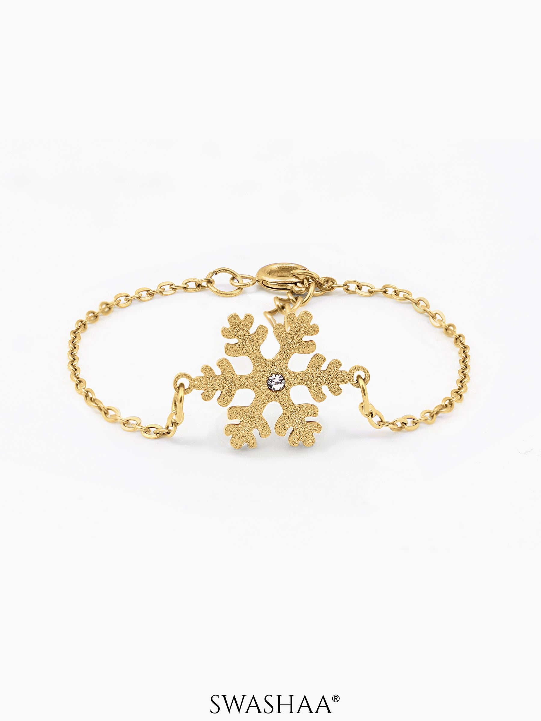Snowflake 18K Gold Plated Kid's Bracelet