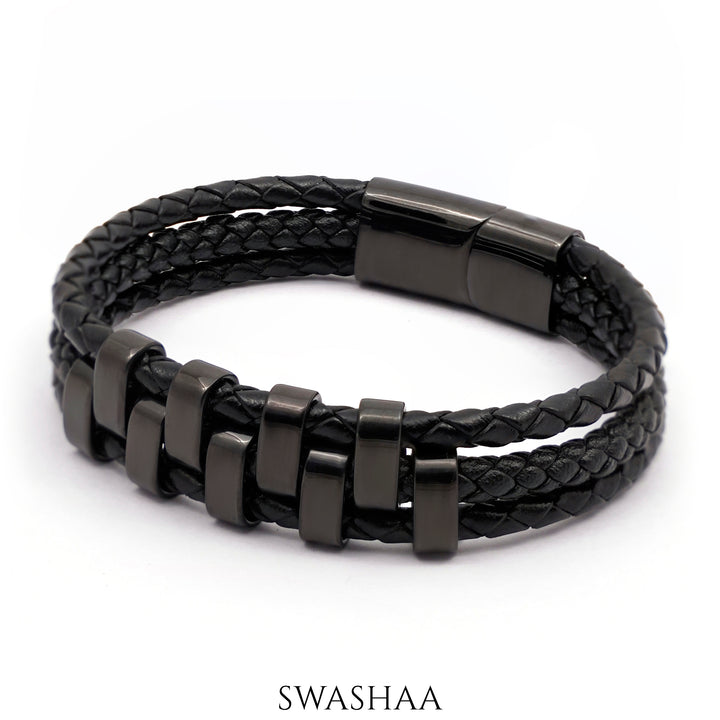 Sol Men's Leather Bracelet