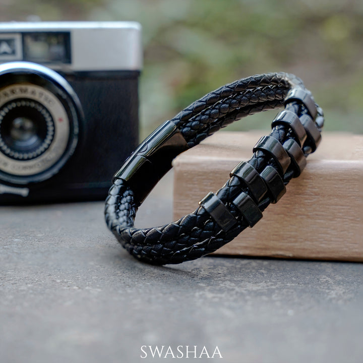 Sol Men's Leather Bracelet