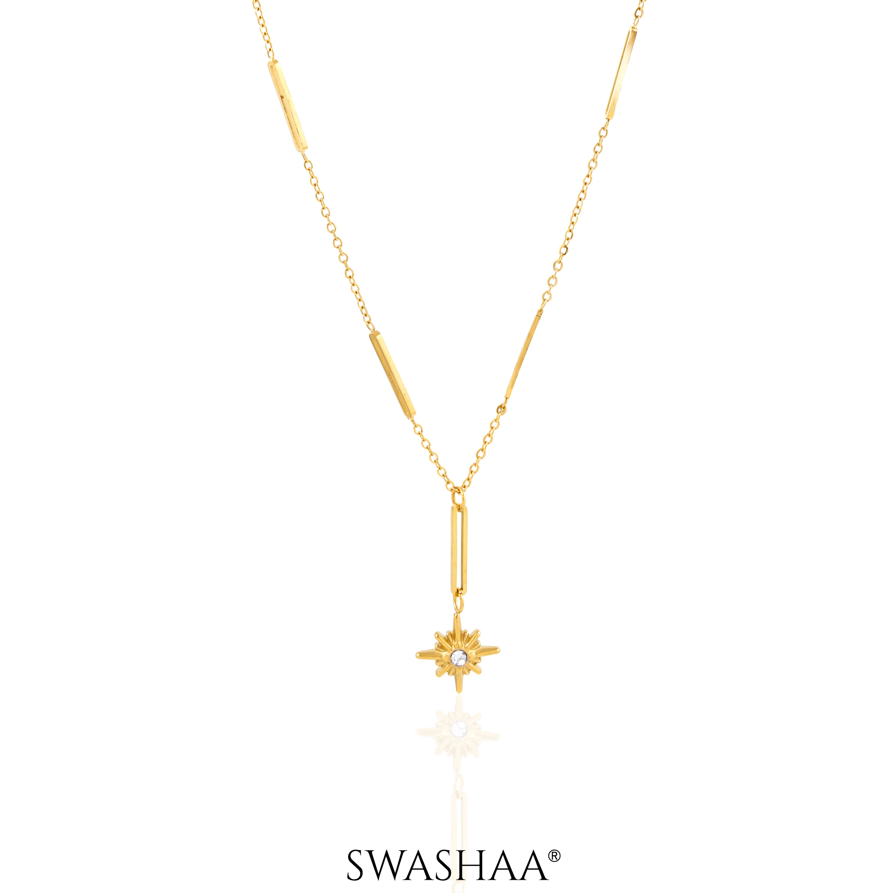 Solar Star 18K Gold Plated Necklace