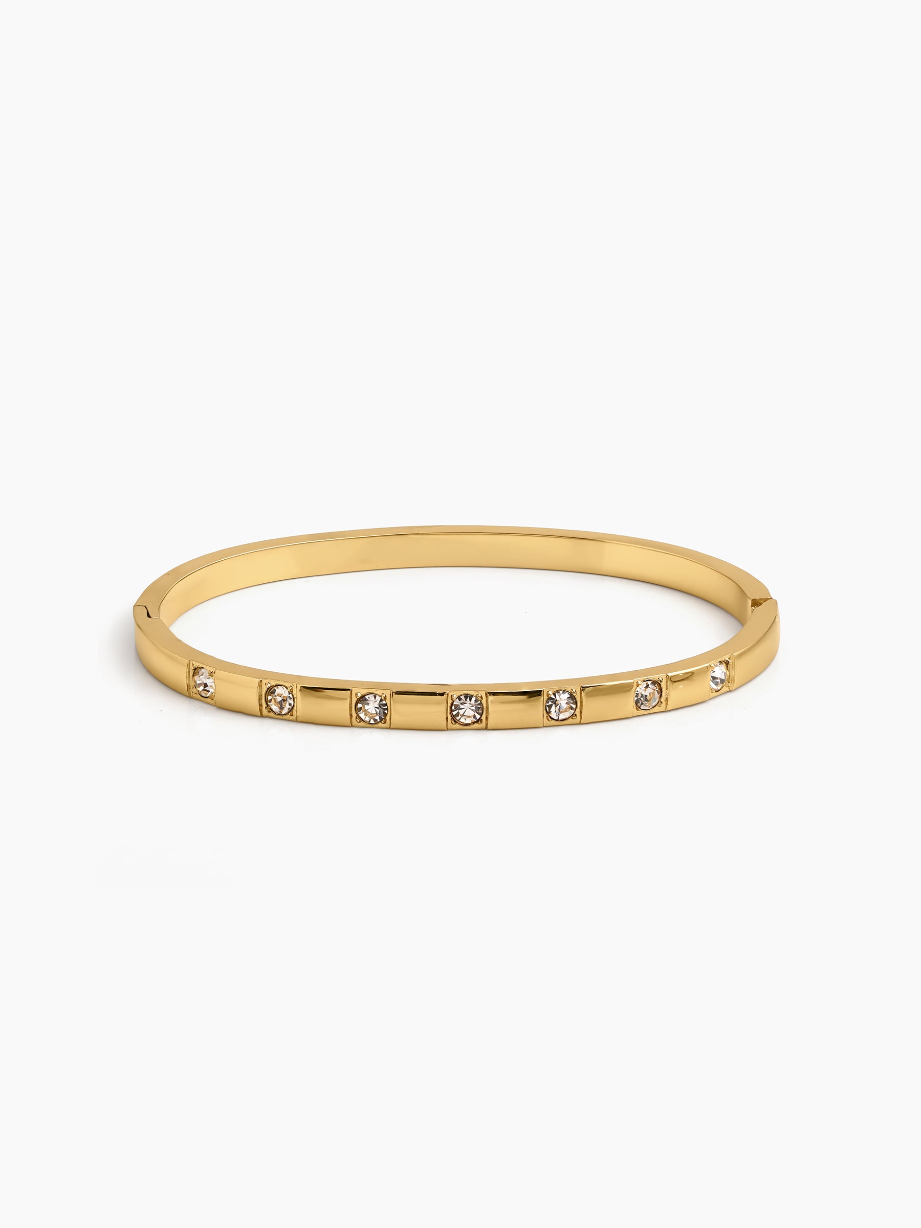 Solmira 18K Gold Plated Diamond Band Bracelet - Swashaa
