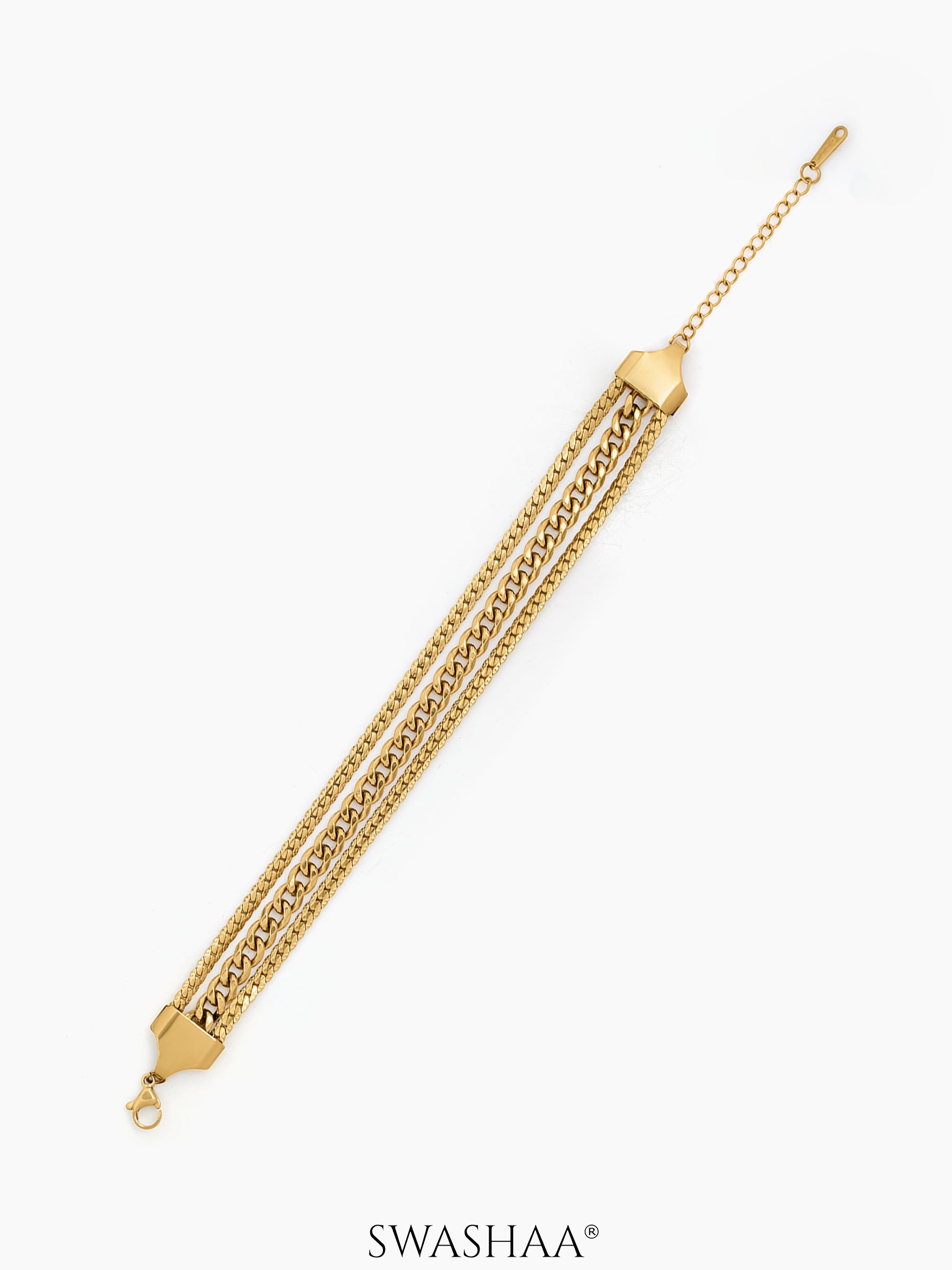 Solviera Link Chain Bracelet - Swashaa