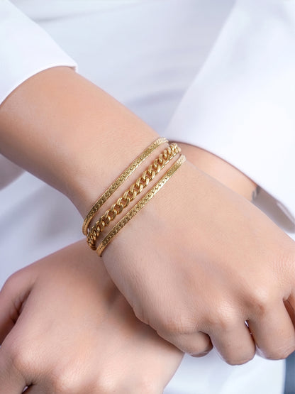 Solviera Link Chain Bracelet - Swashaa