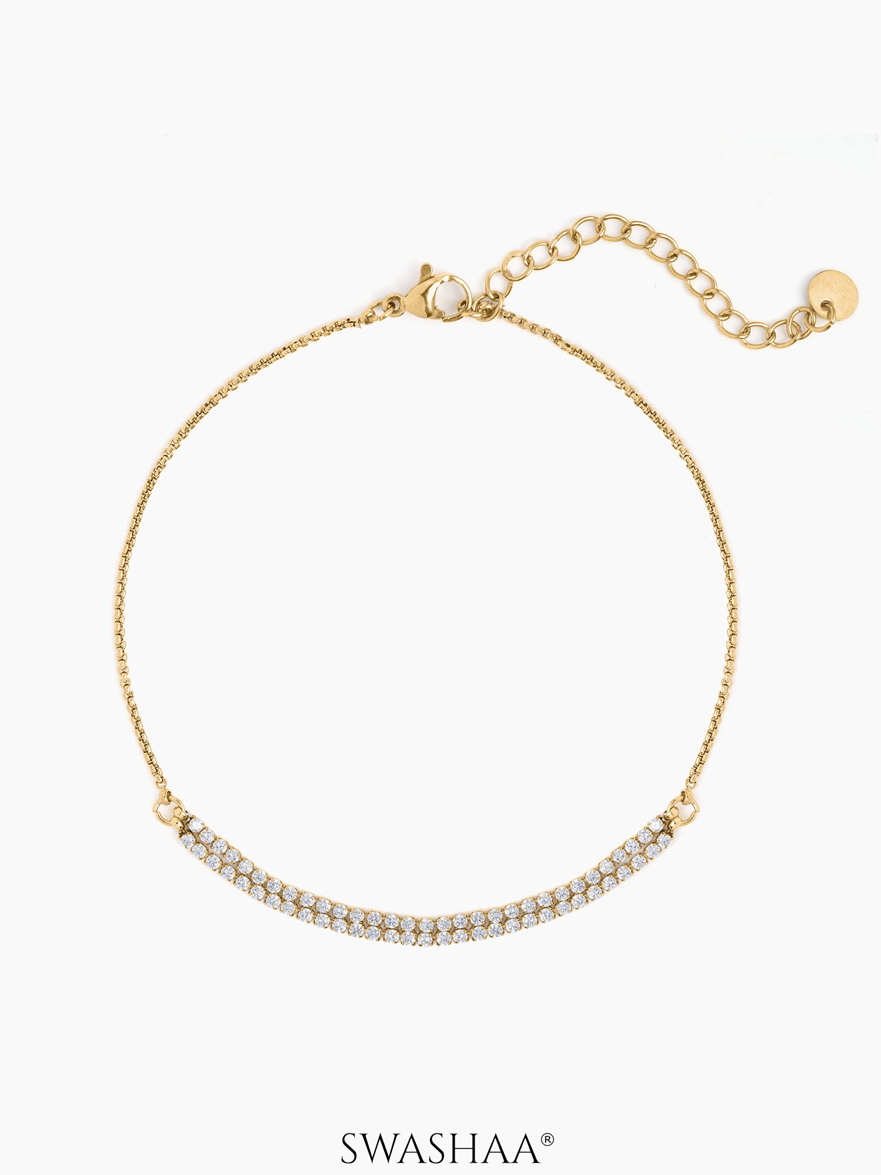 Sophia Diamond Double Strand Women's Anklet