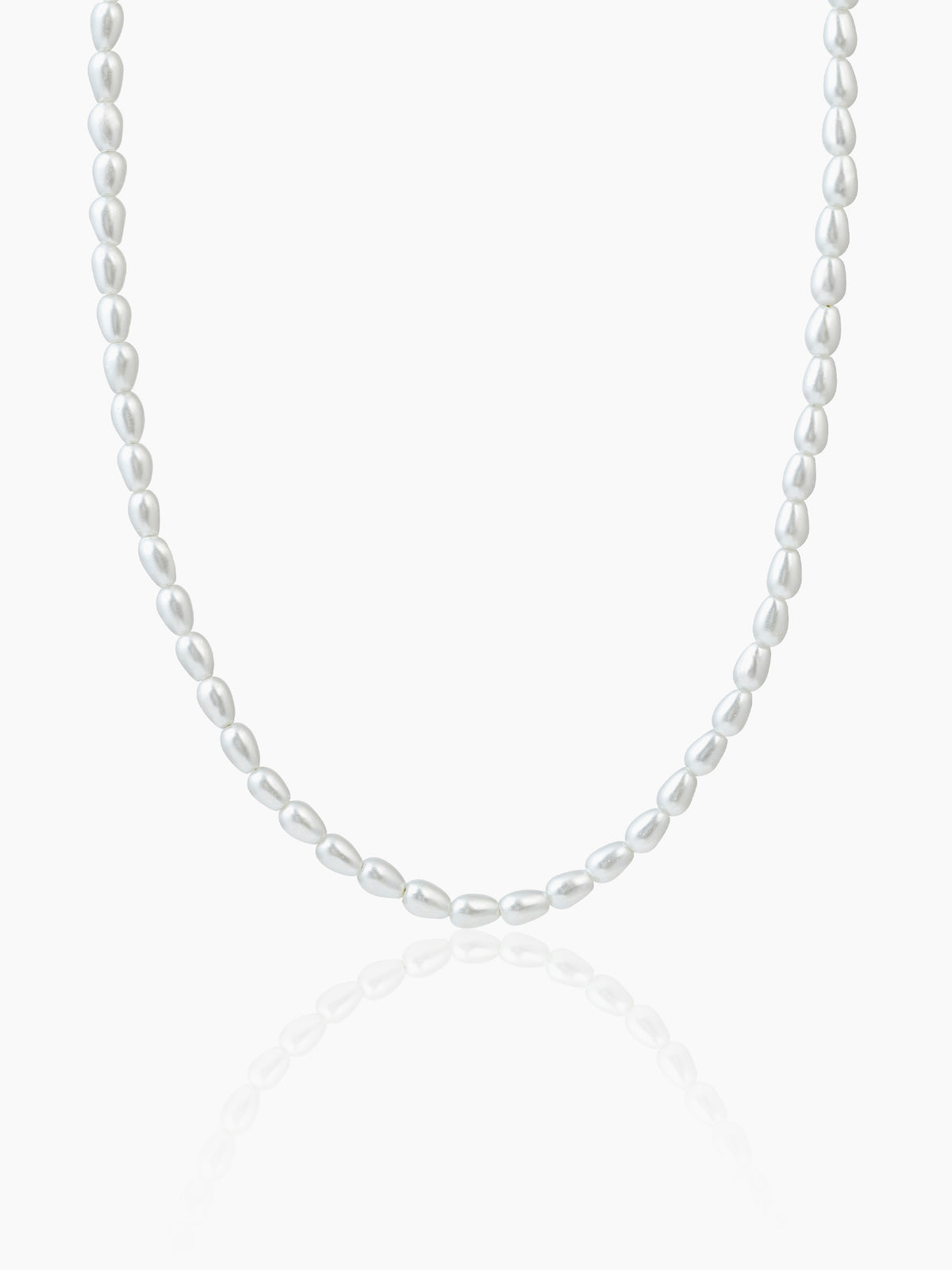 Soren White Oval Pearl Women's Chain