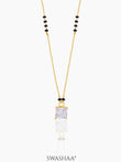 Square Solitaire 18K Gold Plated Mangalsutra