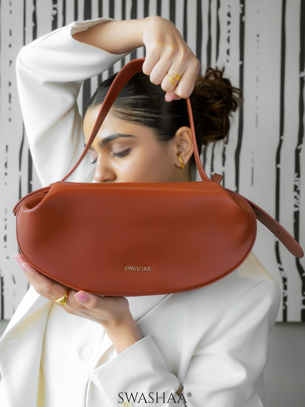 Stella Rust Women's Leather Shoulder Bag