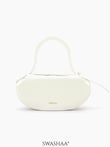 Stella White Women's Leather Shoulder Bag