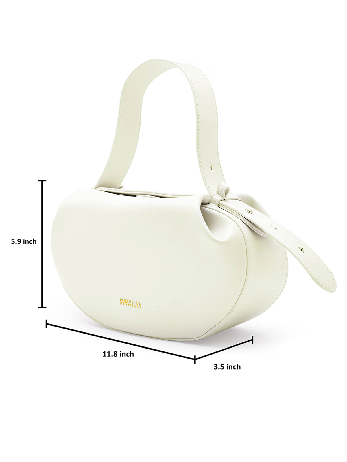 Stella White Women's Leather Shoulder Bag