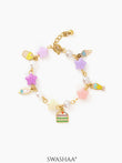 Super Stars Charms 18K Gold Plated Kid's Loose Bracelet