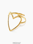 Susana Heart 18K Gold Plated Ring