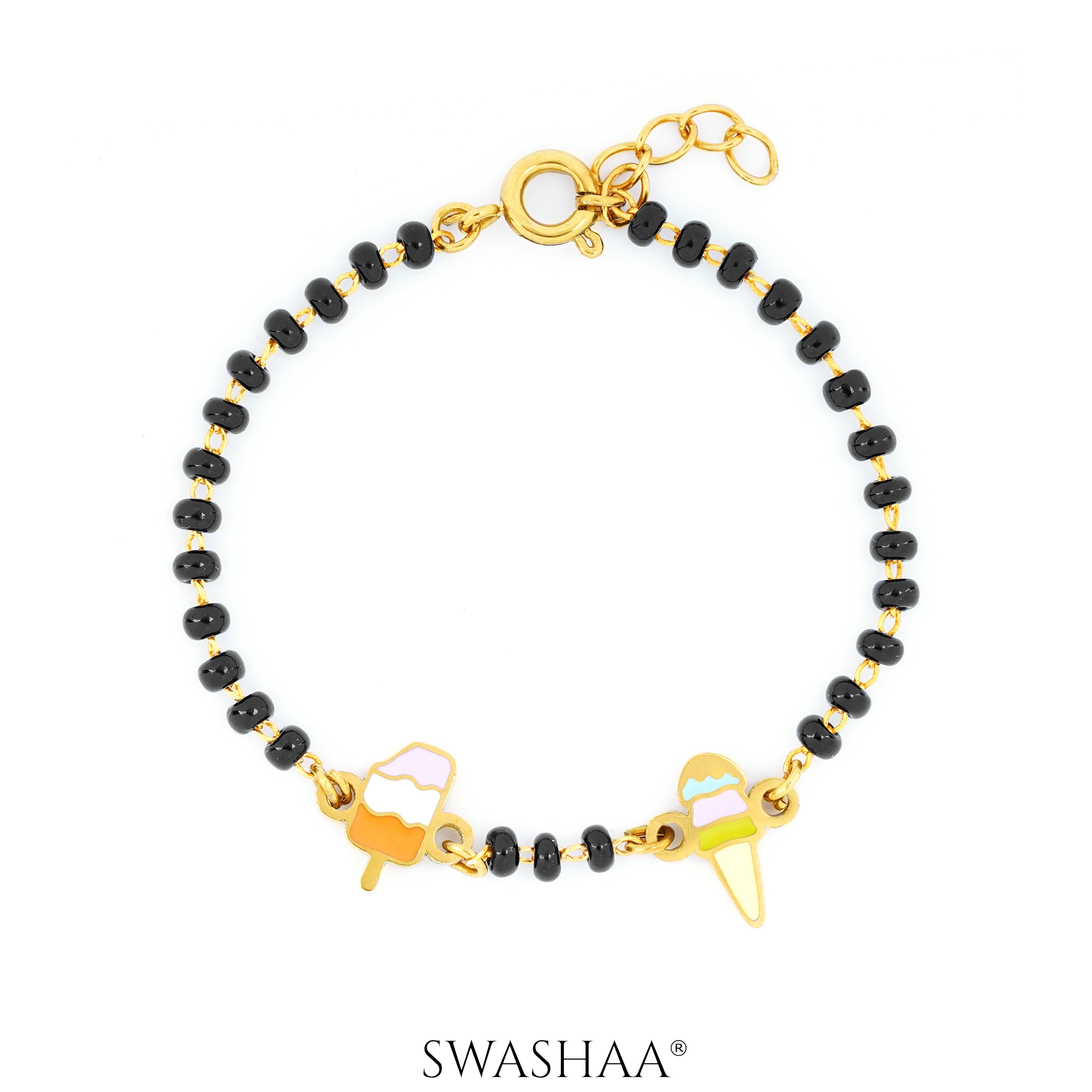 Sweet Treat Ice Cream 18K Gold Plated Kid's Nazariya Bracelet