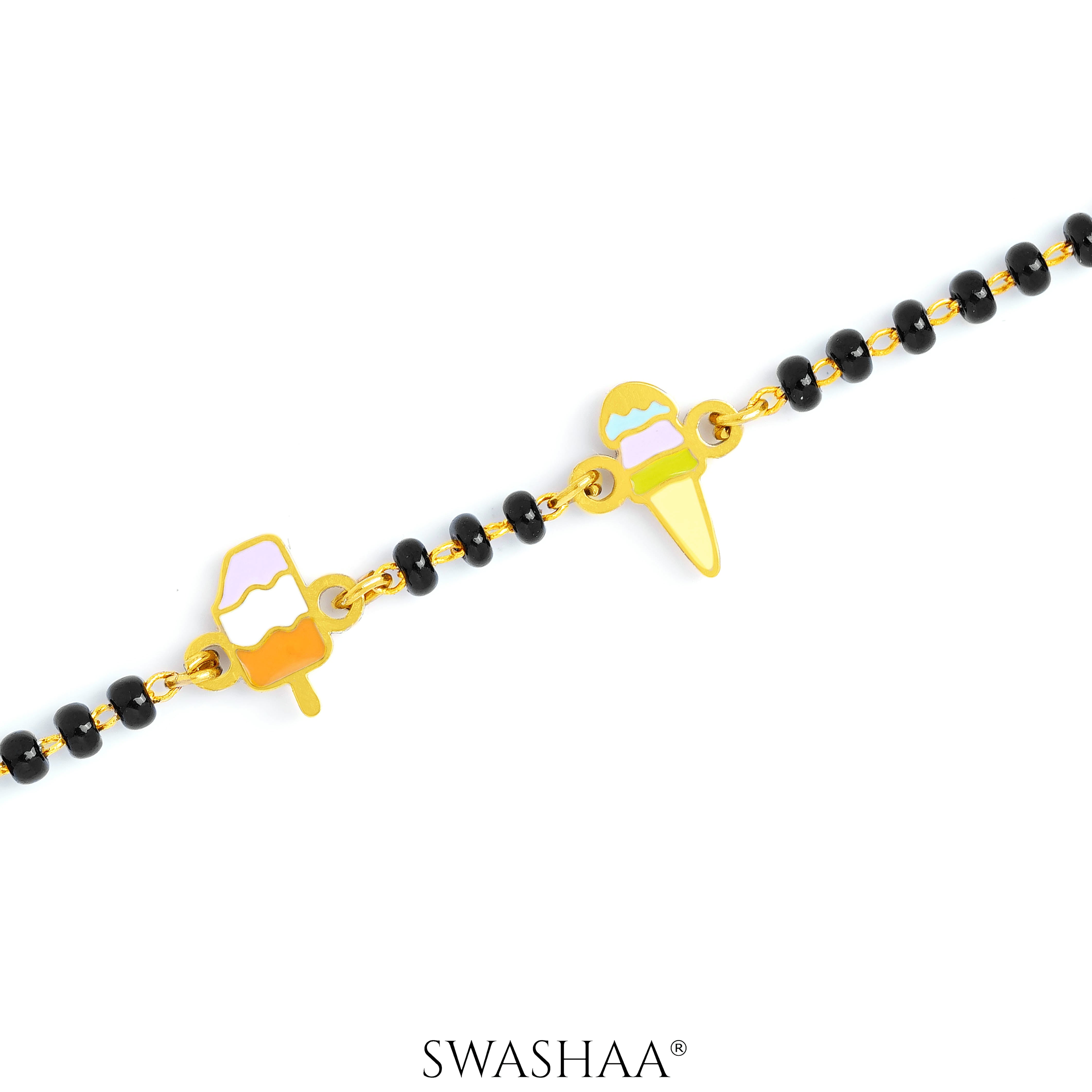 Sweet Treat Ice Cream 18K Gold Plated Kid's Nazariya Bracelet
