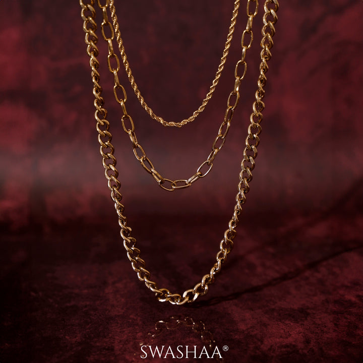 Sydney Rosegold Plated Men's Chain