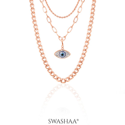Sydney Rosegold Plated Necklace - Swashaa