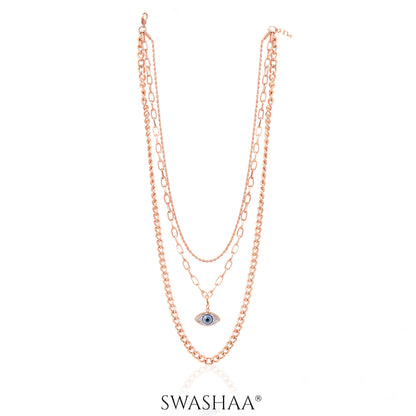 Sydney Rosegold Plated Necklace - Swashaa