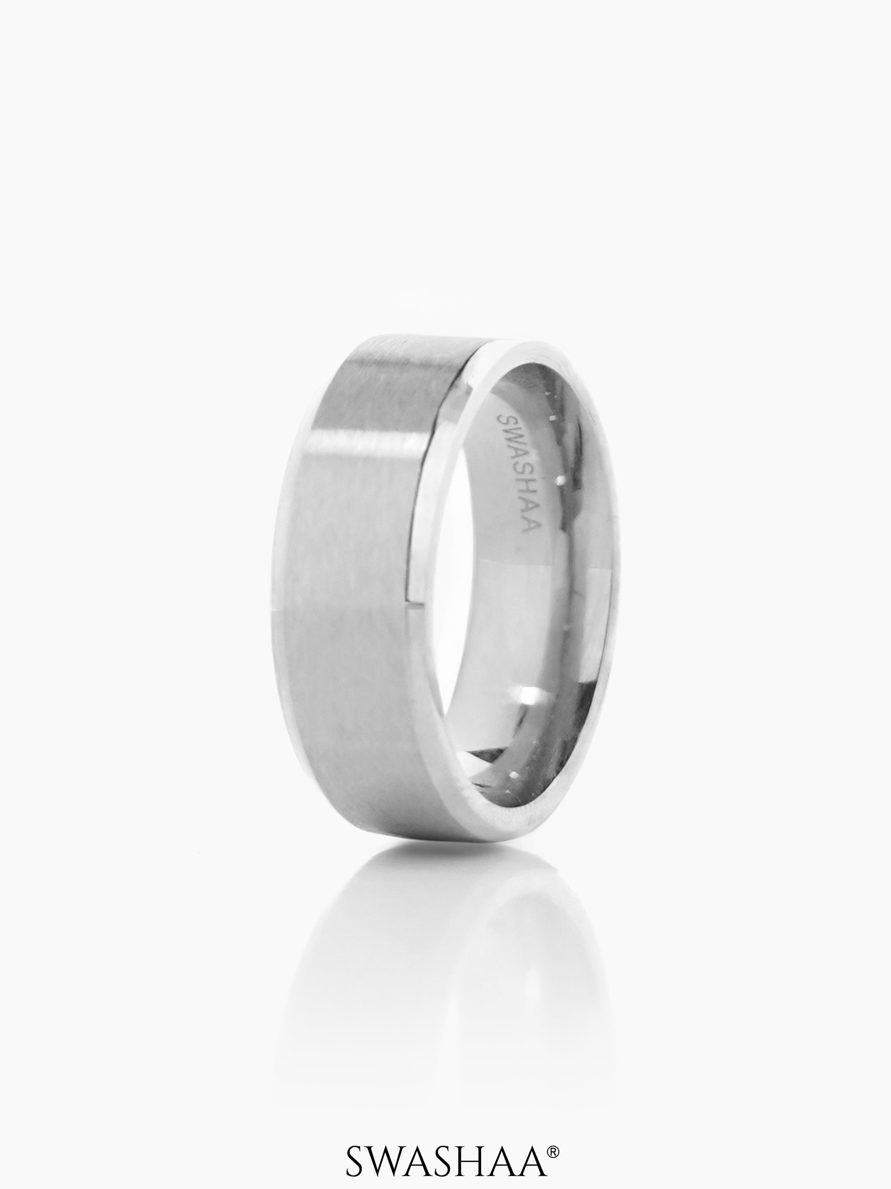 Sylvan Solid Silver Band Men's Ring