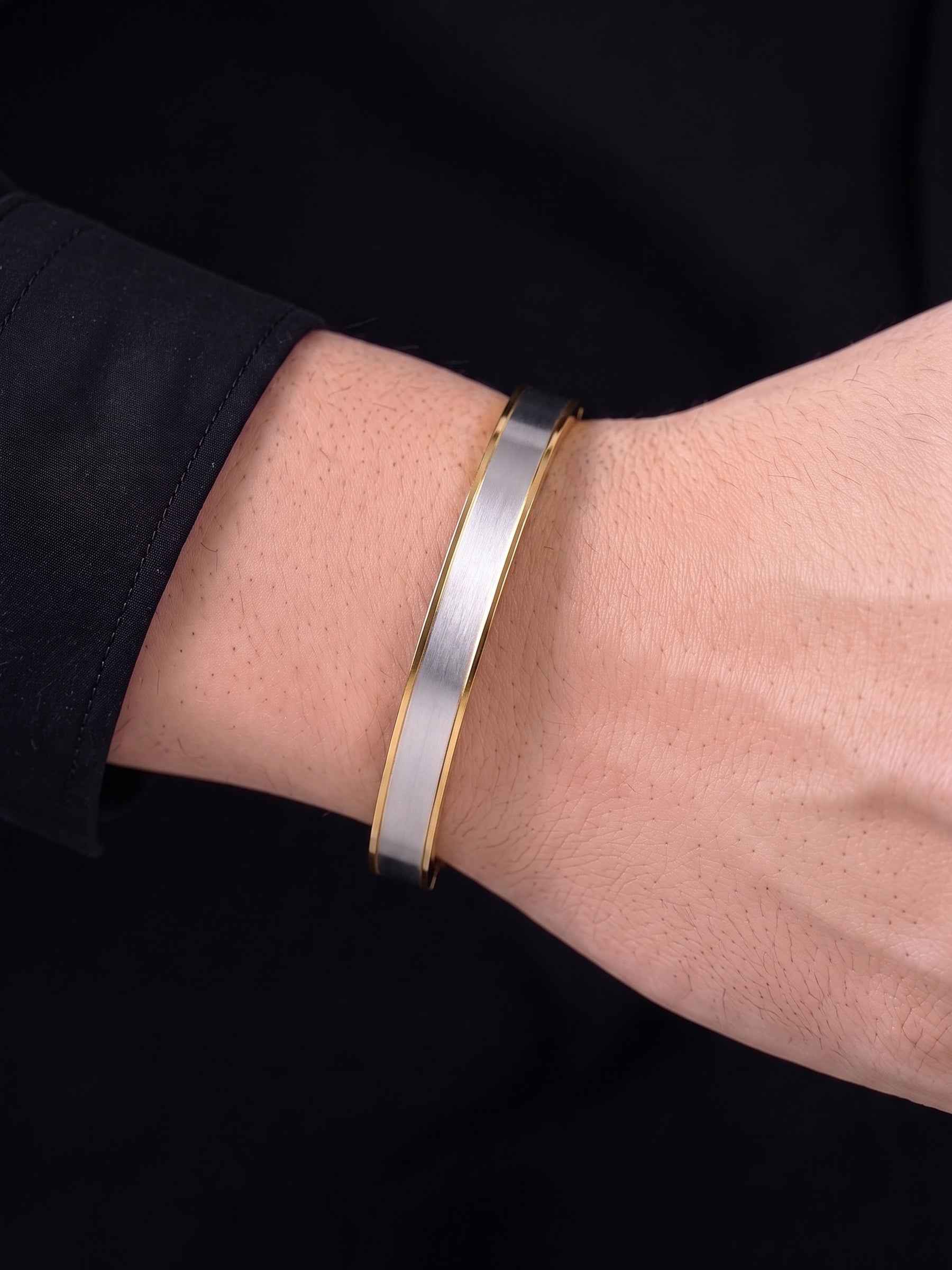 Syros Dual Tone Men's Kada - Swashaa