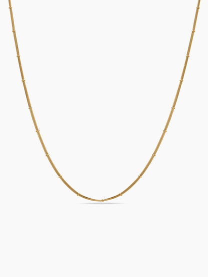 Talora Beaded 18K Gold Plated Women's Snake Chains